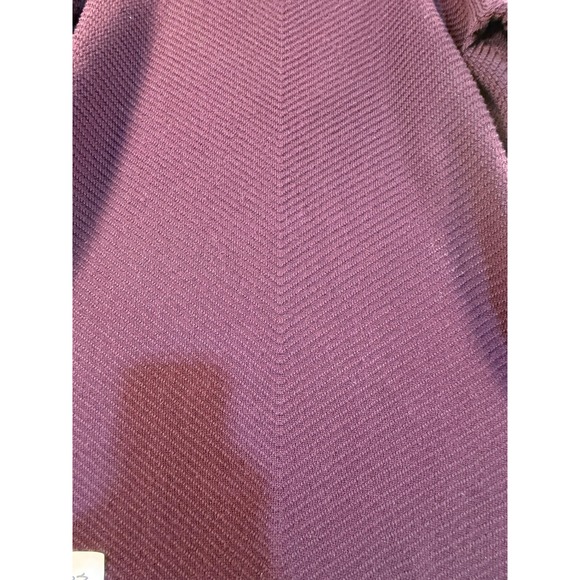 Orvis Womens 100% Wool Chevron Knit Sweater Purple Long Sleeve Crew Neck Size S - Picture 2 of 4